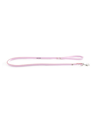 Laisse cuir "Classic" rose - Buddy Belts