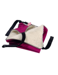 Hamac douillet pour chat "Câlin" framboise de Bobby.