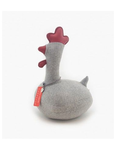 Cale porte "Harold le coq" bleu de Monica Richards.