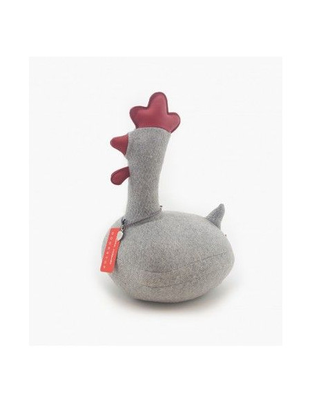 Cale porte "Harold le coq" bleu de Monica Richards.