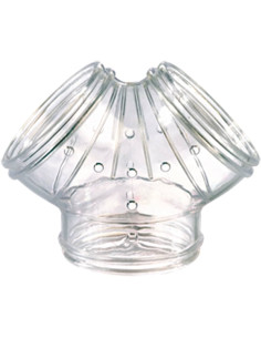 Double tube pour rongeur. Tube Y incolore RodyLounge de Zolux.