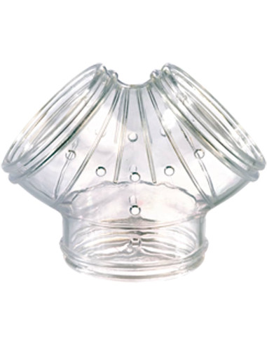 Double tube pour rongeur. Tube Y incolore RodyLounge de Zolux.