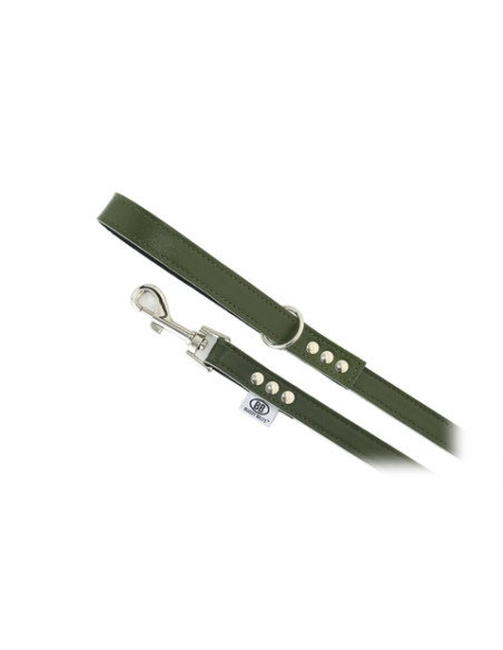 Laisse pour chien en cuir  vert - Laisse "Classic" evergreen
