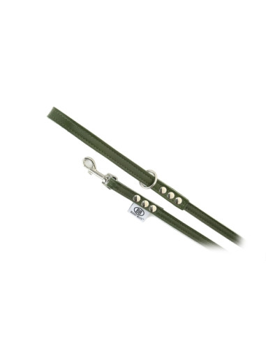 Laisse pour chien en cuir  vert - Laisse "Classic" evergreen
