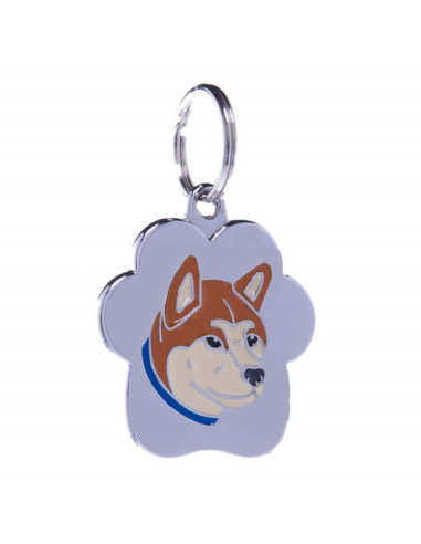 Médaille pour chien Rainbow "Akita rouge" de Petitamis.