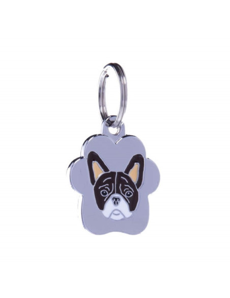 Médaille pour chien Rainbow "Bouledogue Francais" -  Petitamis.