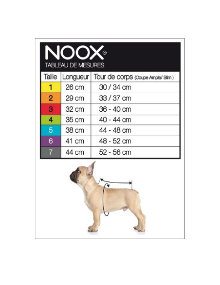 Guide des tailles Noox