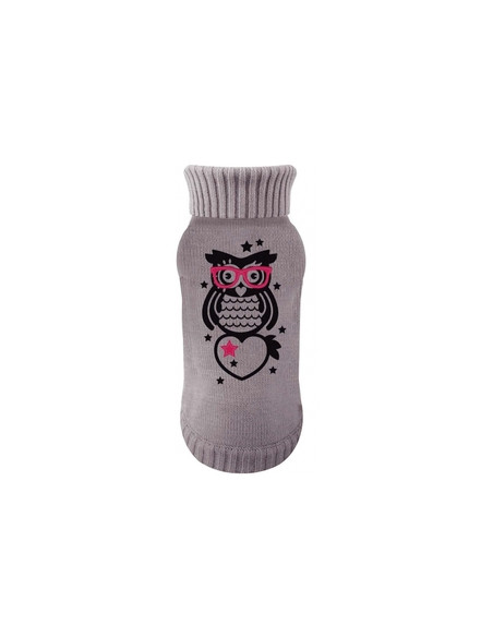 Pull pour chien "Olw" de Noox. 

Taille 5 et 7.  

Coloris : Gris.