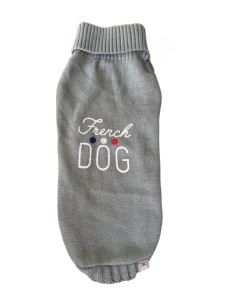 Pull pour chien "French" de Bobby. 

Taille 45L.

Coloris : Gris.
