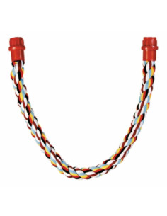 Perchoir en corde de la marque Trixie pour les oiseaux.