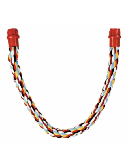 Perchoir en corde de la marque Trixie pour les oiseaux.