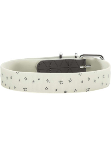Collier fluorescent pour chien étoiles.