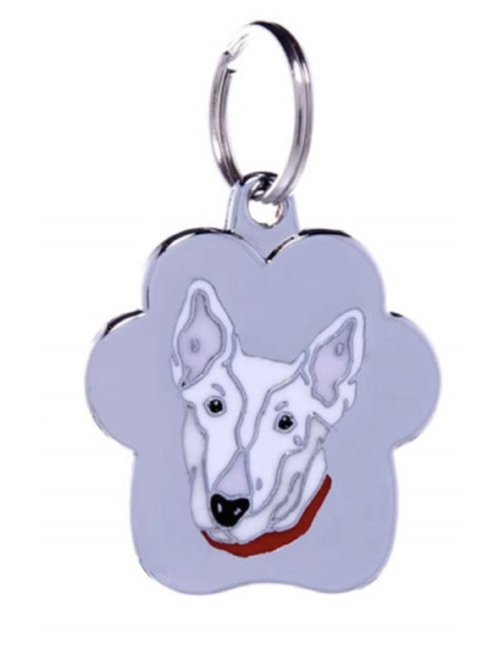 Médaille pour chien "Bull Terrier" blanc de Petitamis.