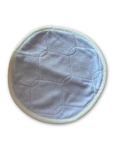 Tapis rond caisse de transport chien et chat 37cm bleu