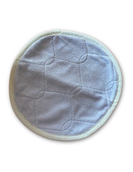 Tapis rond caisse de transport chien et chat 37cm bleu