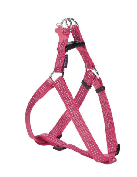 Harnais baudrier safe en nylon rose de bobby