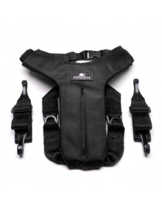 Harnais 3 points "Clickit" noir de Sleepypod. Disponible en noir.