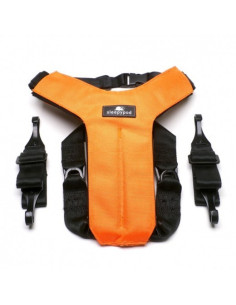 Harnais 3 points "Clickit" orange de Sleepypod.