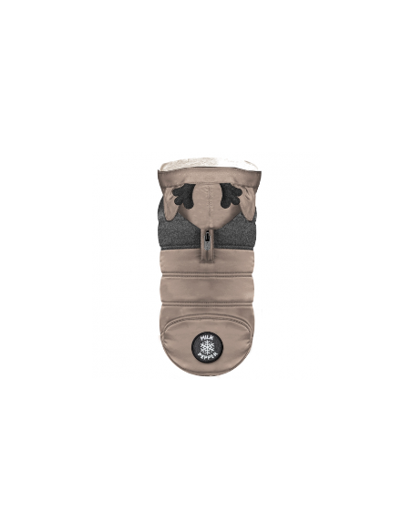 Doudoune pour chien "Blitzen" camel de Milk & Pepper.
