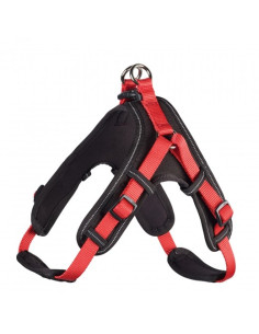 Harnais pour chien "Vario Quick" rouge/noir de Hunter.