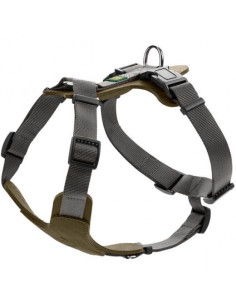 Harnais pour chien "Aalborg Mixed" olive de Hunter.