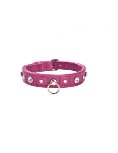 Collier pour chien "Comètes" rose de Bobby.