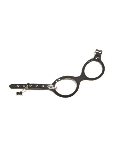 Harnais pour chien en cuir noir confortable - Harnais "Classic"