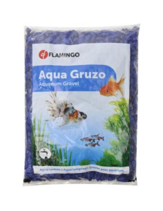 Gravier néon "Bleu foncé" pour aquarium de Flamingo.