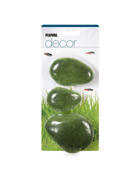 Pierres recouvertes de mousse GM x3 - Fluval