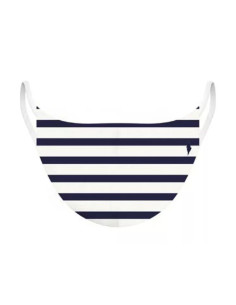 Masque de protection Strip Blanc Bleu de Podevache.