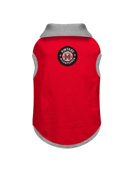 Polo pour chien "Kennedy Red" de Milk & Pepper.