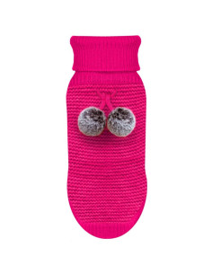 Le pull rose pour chien "Cocoon" de Milk & Pepper.