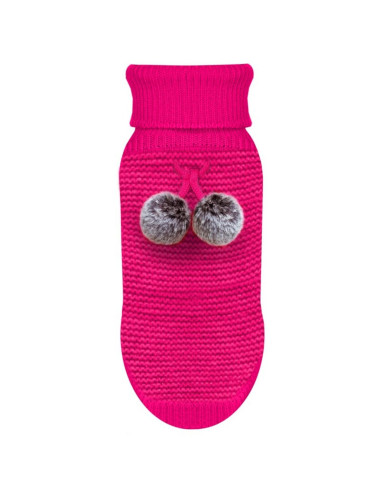Le pull rose pour chien "Cocoon" de Milk & Pepper.