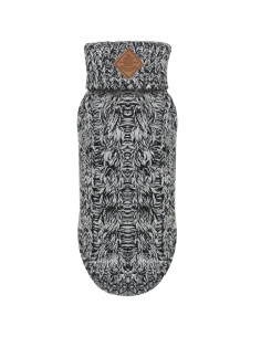 Pull pour chien noir et blanc Aaron de Milk & Pepper.