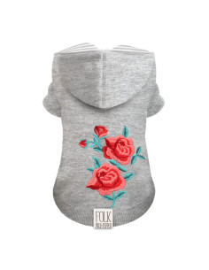 Sweat pour chien gris Anouchka de Milk & Pepper