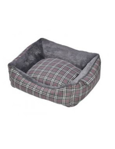 Corbeille pour chat Tartan gris de Bobby.